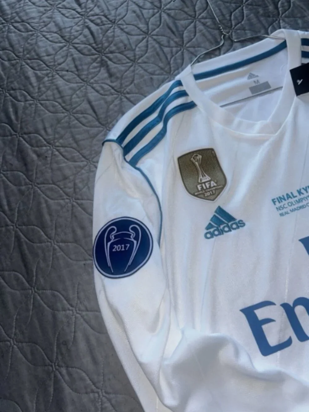 Cristiano Ronaldo #7 Real Madrid 2017/18 UCL Final Kiev Long Sleeve